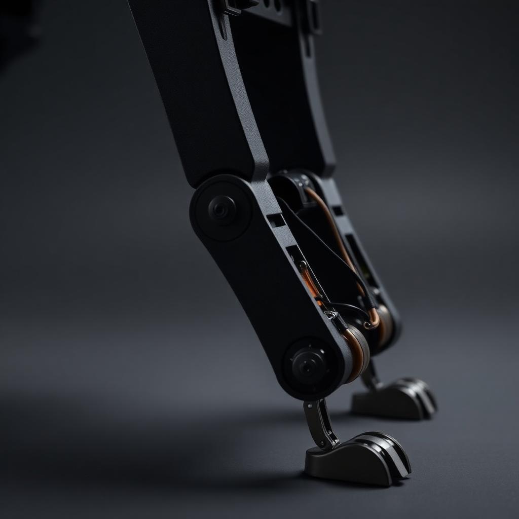 Robotic dog leg joint detail